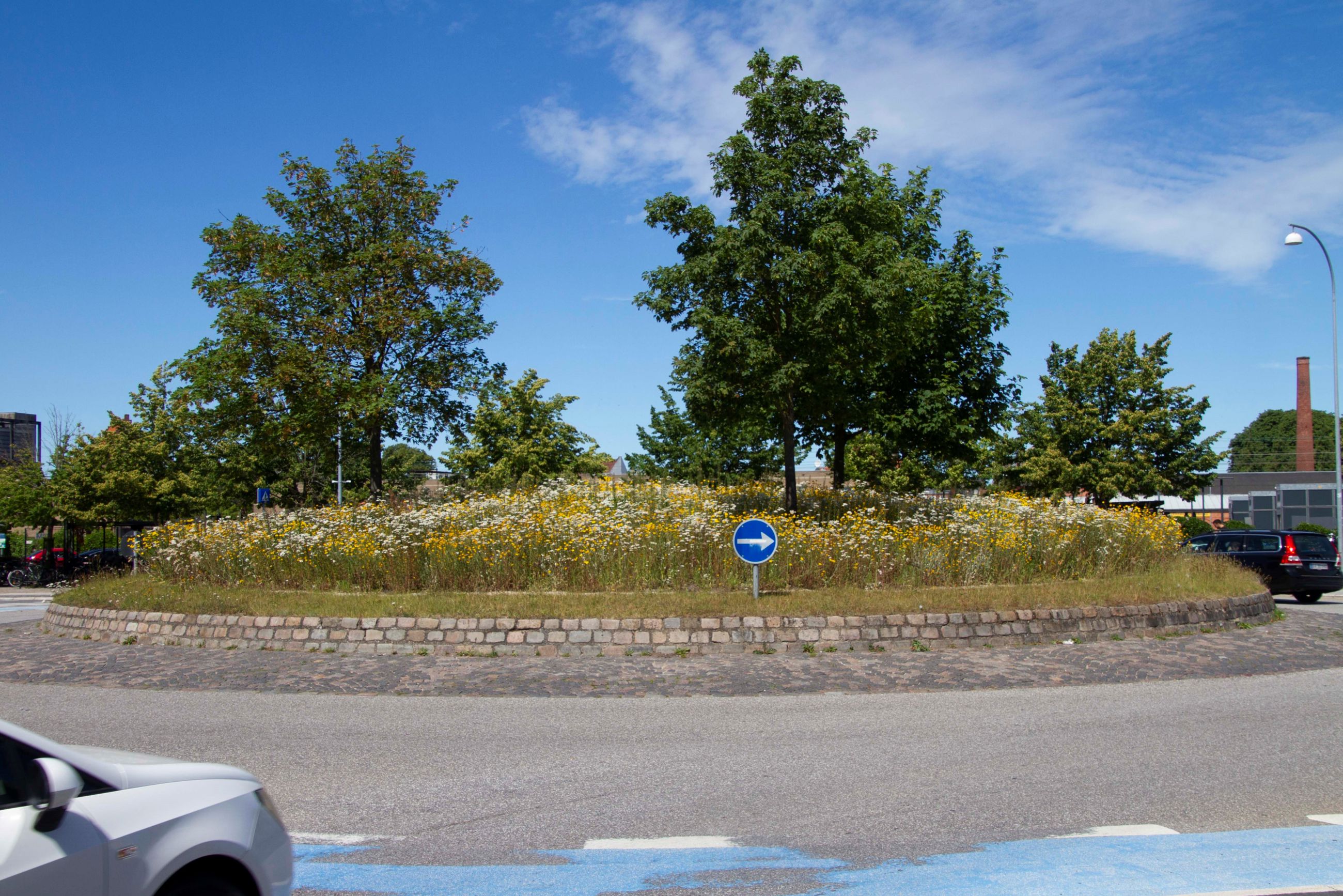 Rundkørslen ved Roskilde Station.